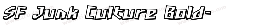 SF Junk Culture Bold字体转换